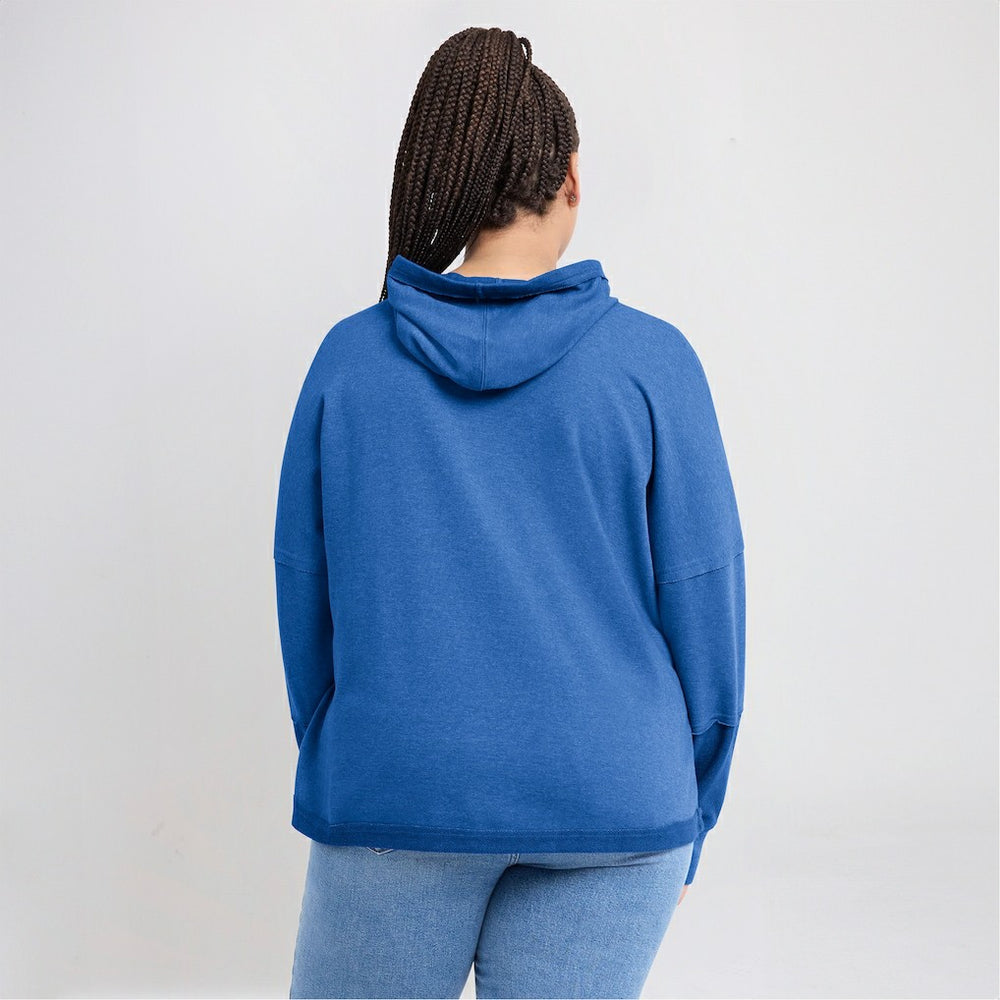 Los Angeles Chargers Women's Lightewight Modest Crop Lounge Helmet Arch Pullover Hoodie | NFL Hot