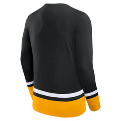 Boston Bruins Fanatics Back Pass Lace-Up Long Sleeve T-Shirt -  NHL T-shirts