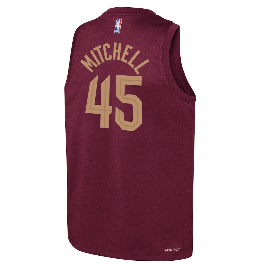 Wine Donovan Mitchell Cleveland Cavaliers Youth Swingman Jersey sale | NBA