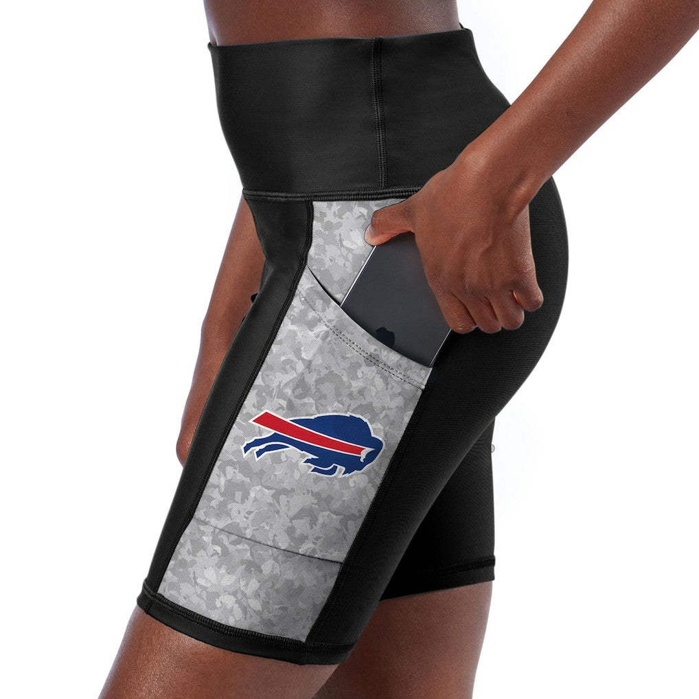Buffalo Bills Certo Women's High Waist Logo Two-Pocket Biker Shorts | NFL Outlet