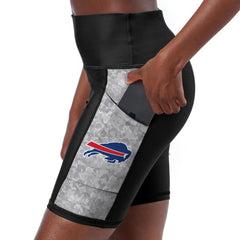 Buffalo Bills Certo Women's High Waist Logo Two-Pocket Biker Shorts | NFL Outlet