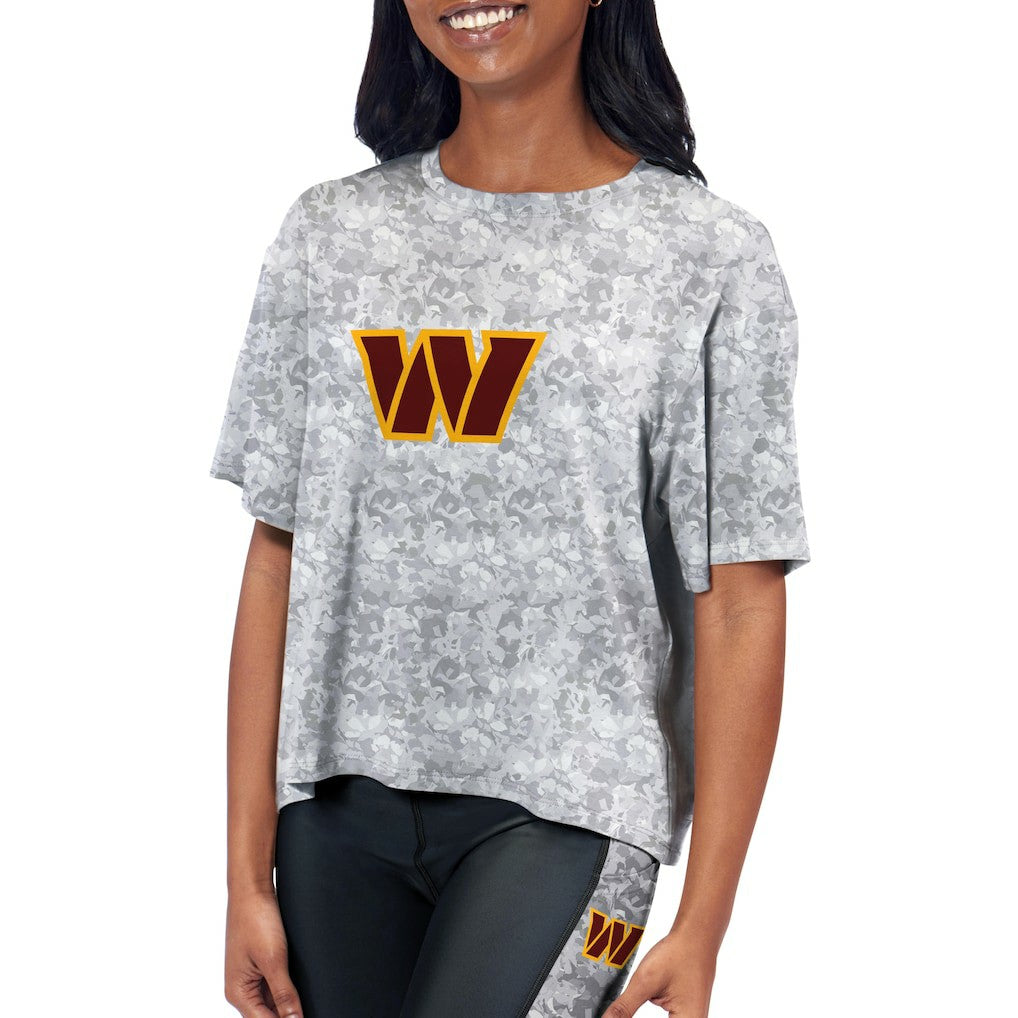 Washington Commanders Certo Women's Cropped Turnout T-Shirt | NFL Discount