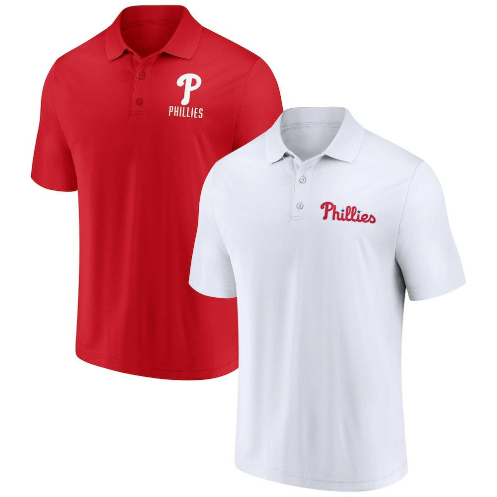 Philadelphia Phillies Fanatics Two-Pack Logo Lockup Polo Set - MLB