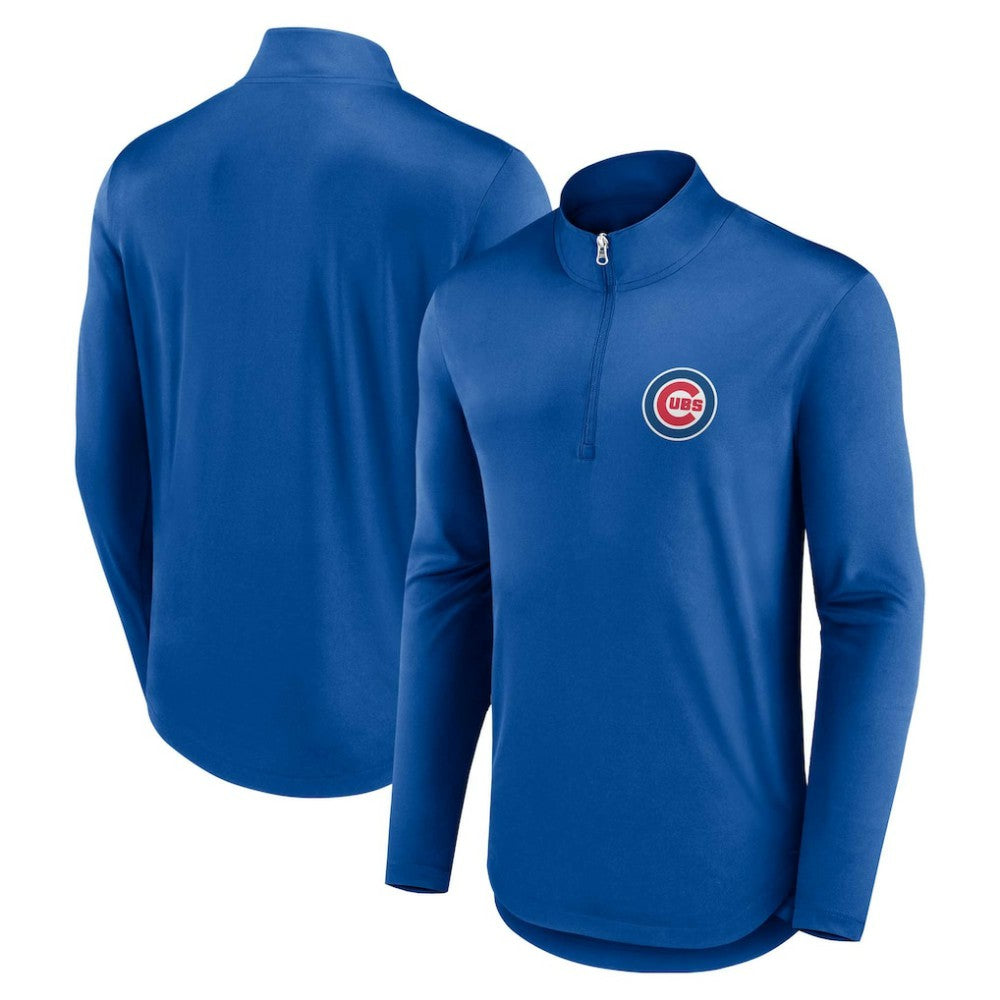 Chicago Cubs Fanatics Quarterback Quarter-Zip Top - MLB Tops