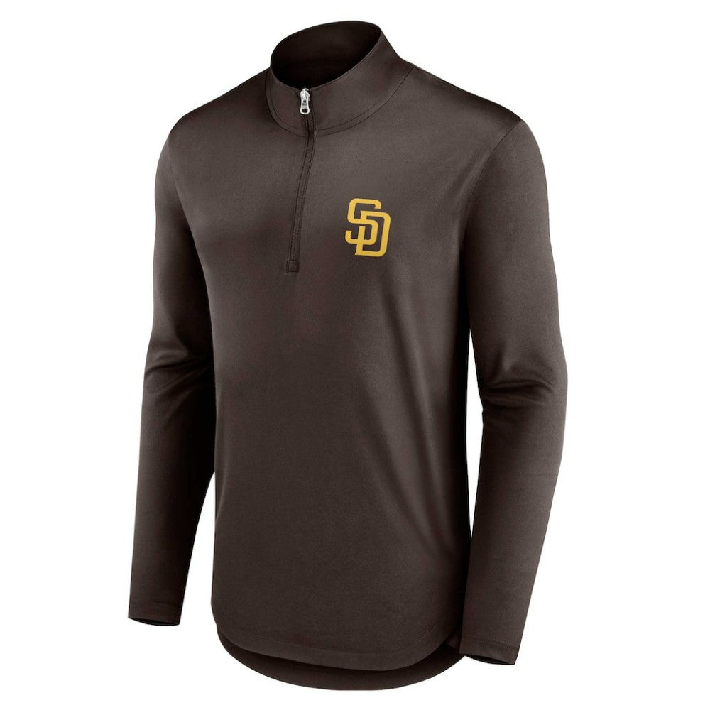 San Diego Padres Fanatics Quarterback Quarter-Zip Top - MLB Tops