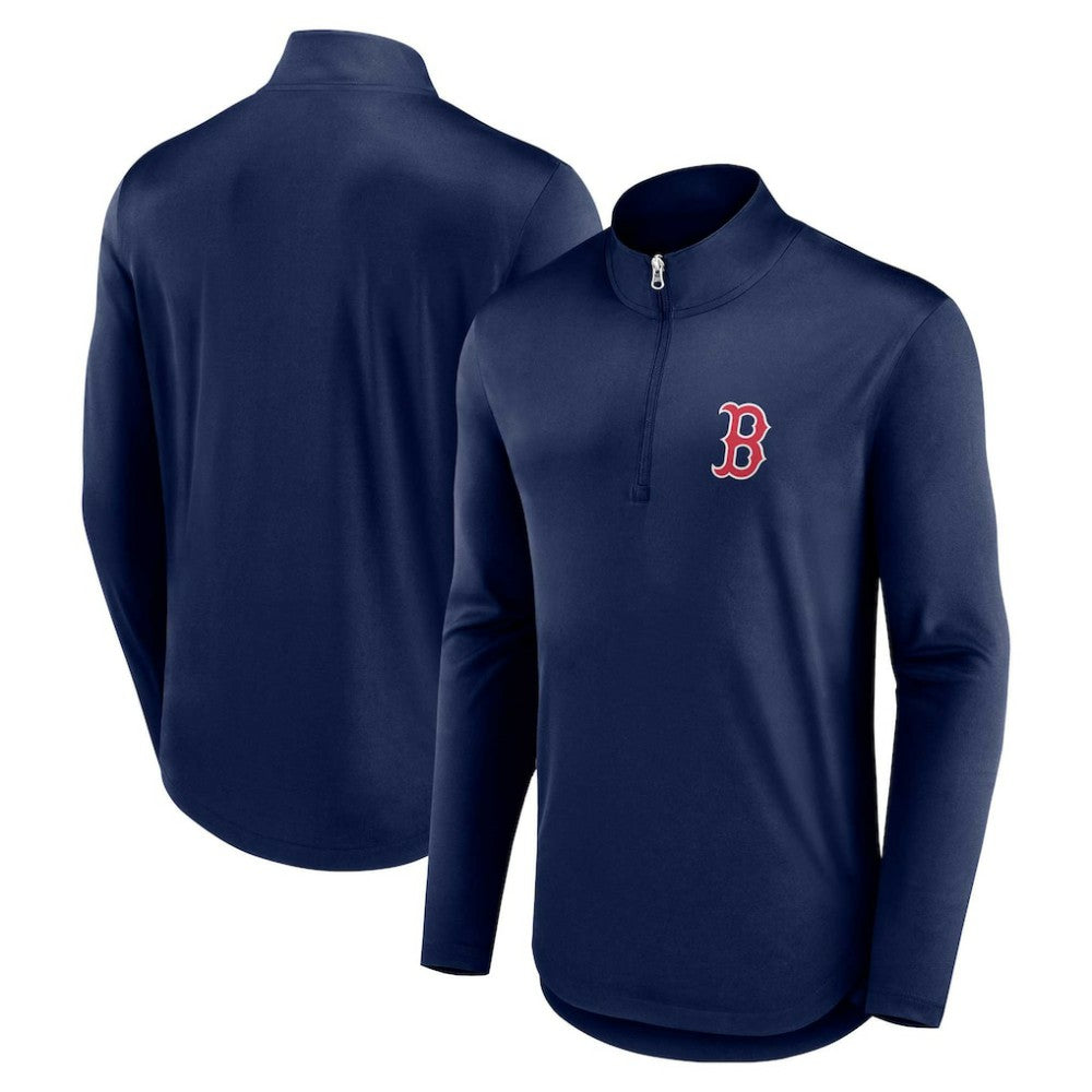 Boston Red Sox Fanatics Quarterback Quarter-Zip Top - MLB Tops