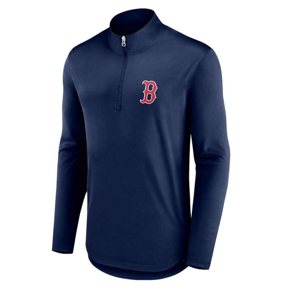 Boston Red Sox Fanatics Quarterback Quarter-Zip Top - MLB Tops