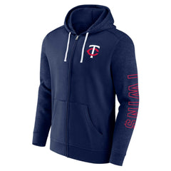 Minnesota Twins Fanatics Offensive Line Up Lightweight Full-Zip Hoodie - MLB Hoodies