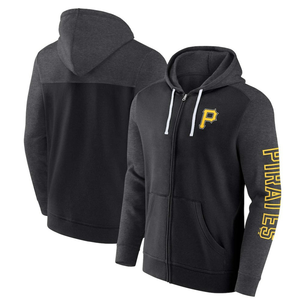 Pittsburgh Pirates Fanatics Offensive Line Up Lightweight Full-Zip Hoodie - MLB Hoodies