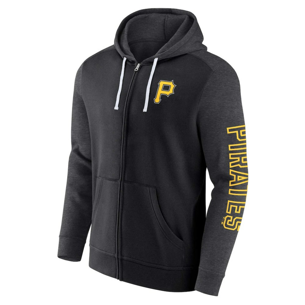 Pittsburgh Pirates Fanatics Offensive Line Up Lightweight Full-Zip Hoodie - MLB Hoodies