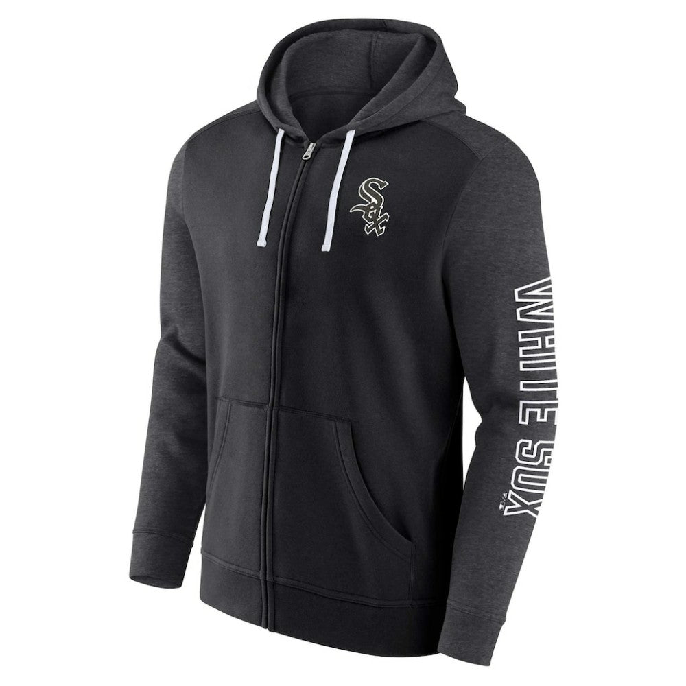 Chicago White Sox Fanatics Offensive Line Up Lightweight Full-Zip Hoodie - MLB Hoodies