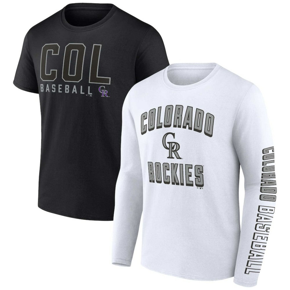Colorado Rockies Fanatics Two-Pack Combo T-Shirt Set - MLB T-shirts