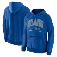 Heather Blue Orlando Magic Foul Trouble Snow Wash Raglan Pullover Hoodie | NBA