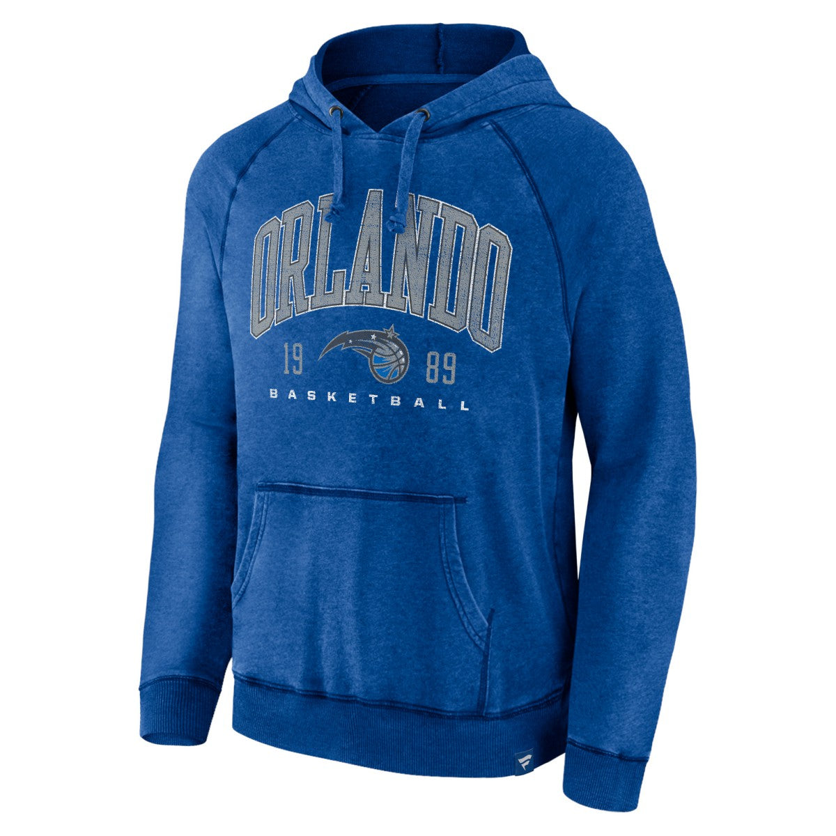 Heather Blue Orlando Magic Foul Trouble Snow Wash Raglan Pullover Hoodie | NBA