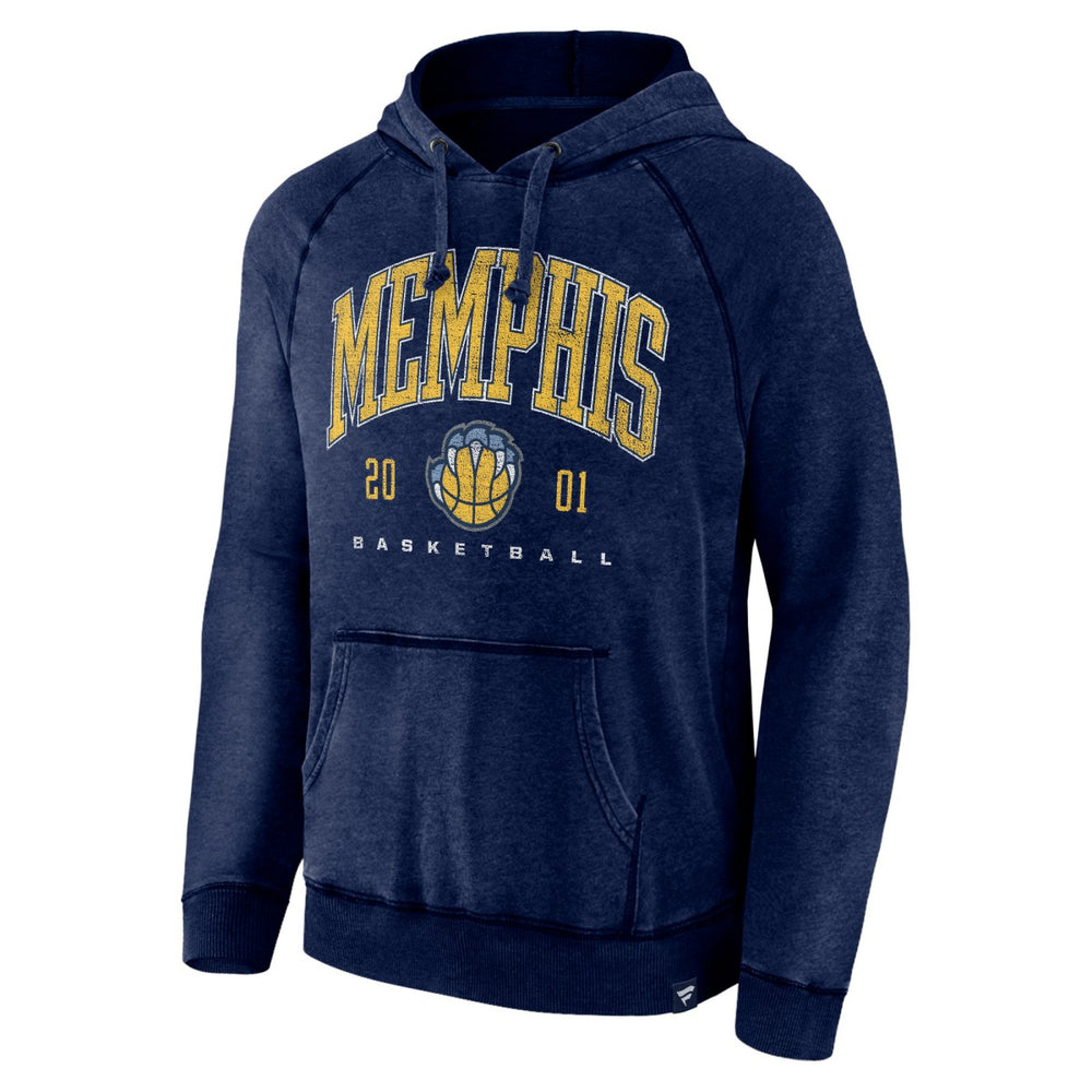 Heather Navy Memphis Grizzlies Foul Trouble Snow Wash Raglan Pullover Hoodie | NBA