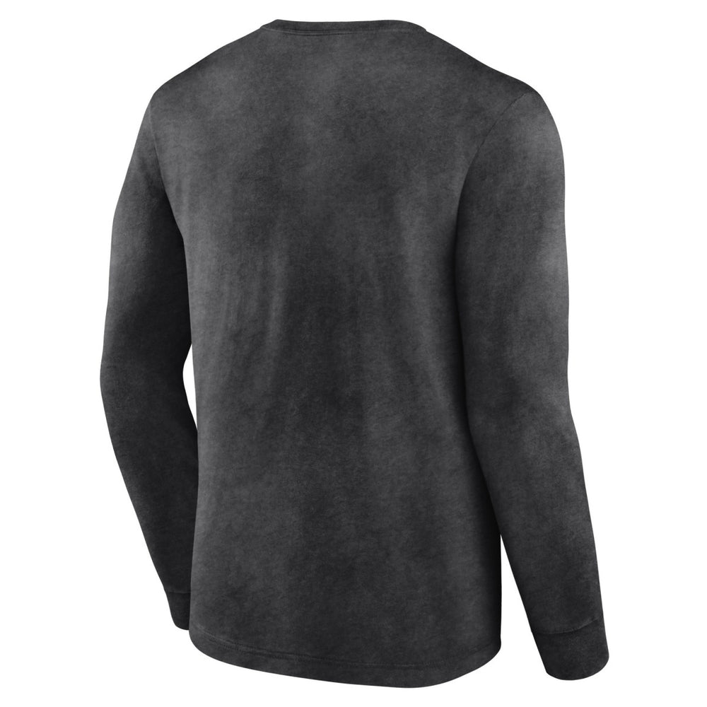 Heather Charcoal Utah Jazz Front Court Press Snow Wash Long Sleeve T-Shirt | NBA