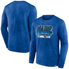 Heather Royal Orlando Magic Front Court Press Snow Wash Long Sleeve T-Shirt | NBA