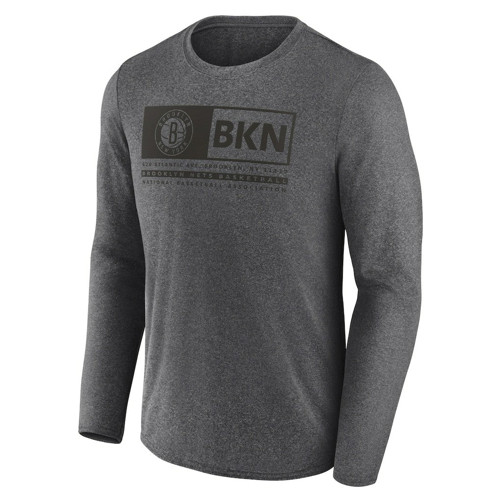 Heather Charcoal Brooklyn Nets Three-Point Play T-Shirt | NBA