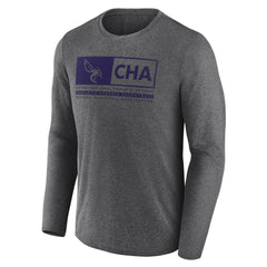 Heather Charcoal Charlotte Hornets Three-Point Play T-Shirt | NBA