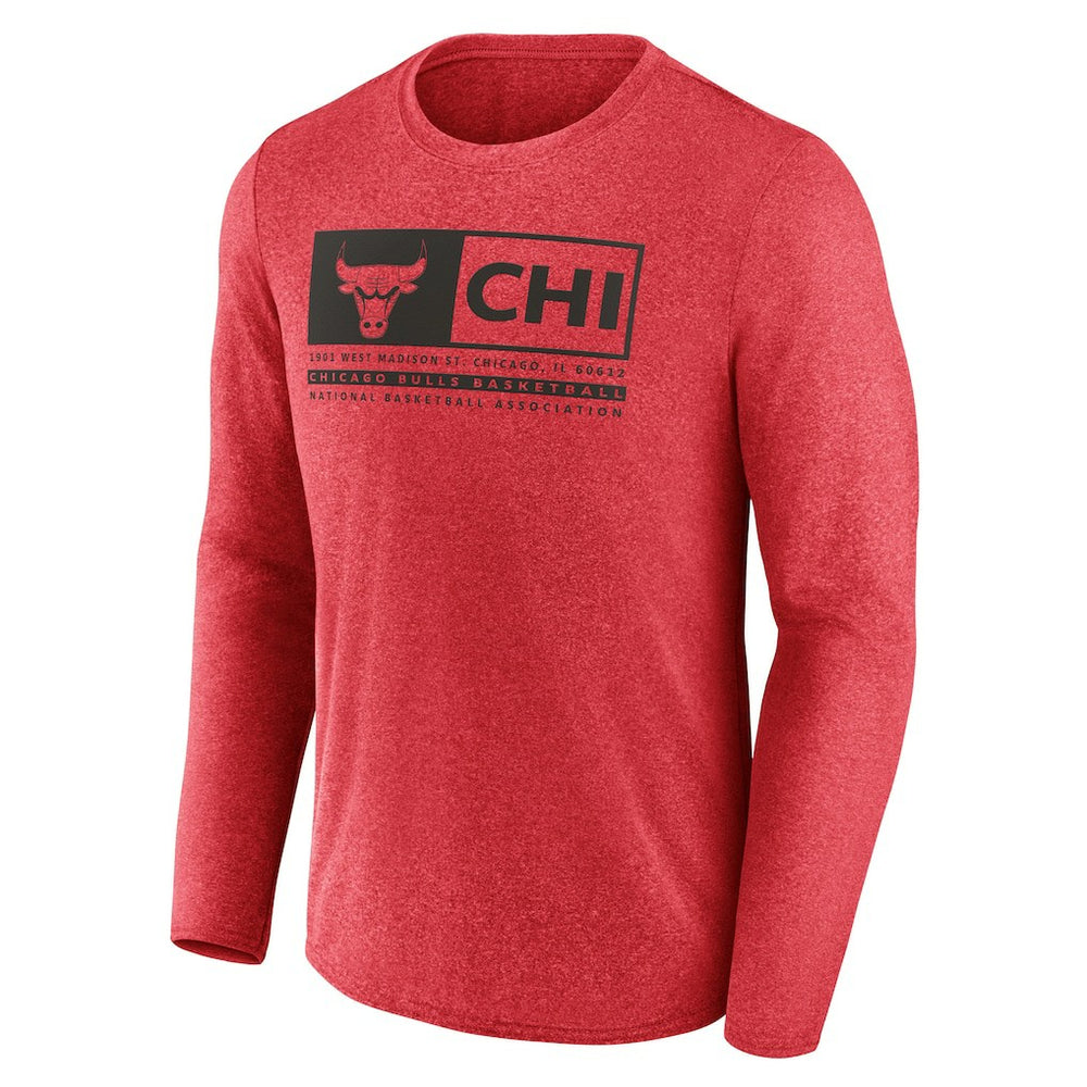 Heather Red Chicago Bulls Three-Point Play T-Shirt sale | NBA