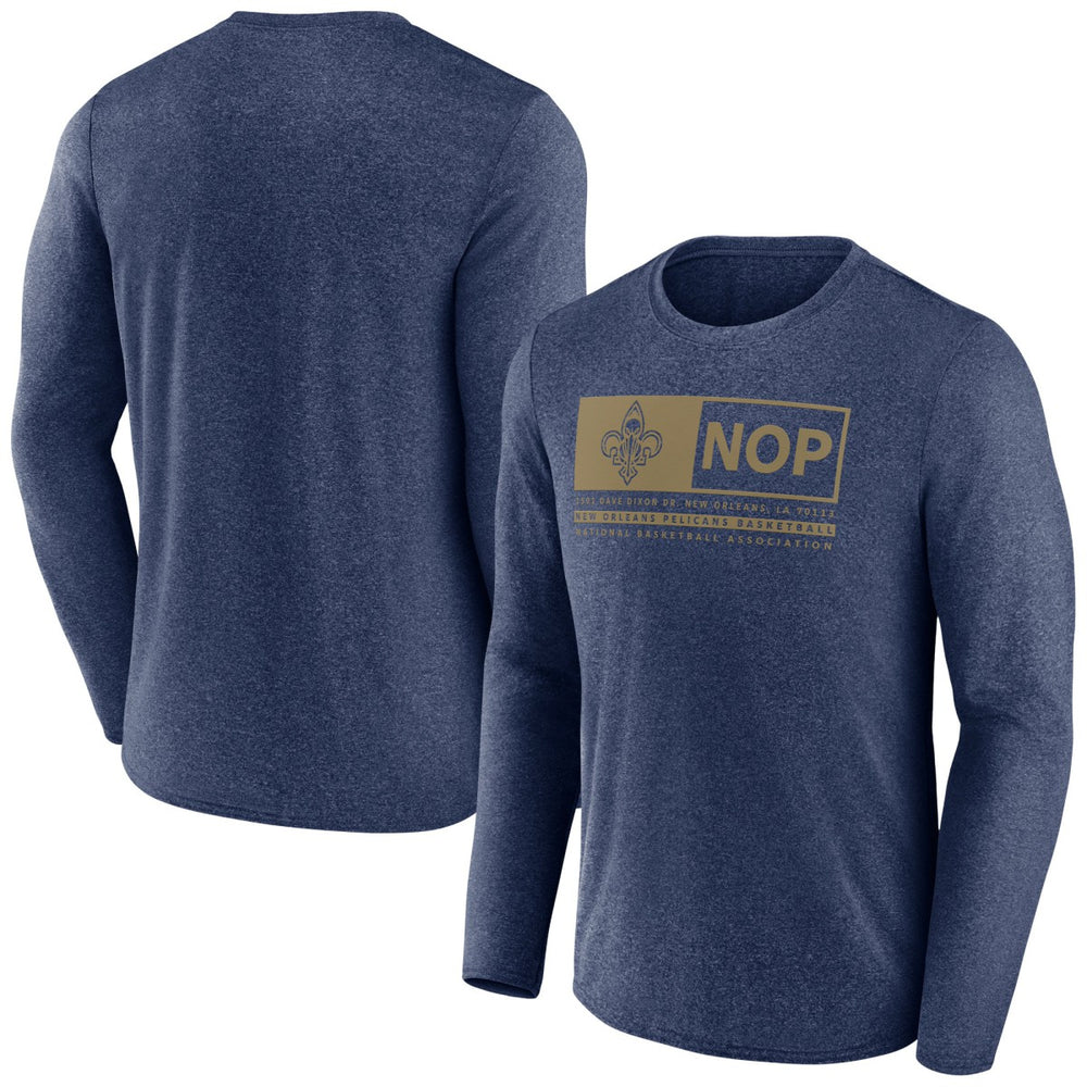 Heather Navy New Orleans Pelicans Three-Point Play T-Shirt | NBA