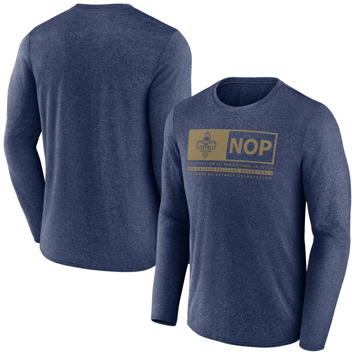 Heather Navy New Orleans Pelicans Three-Point Play T-Shirt | NBA