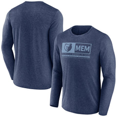 Heather Navy Memphis Grizzlies Three-Point Play T-Shirt | NBA