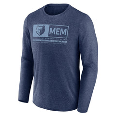 Heather Navy Memphis Grizzlies Three-Point Play T-Shirt | NBA