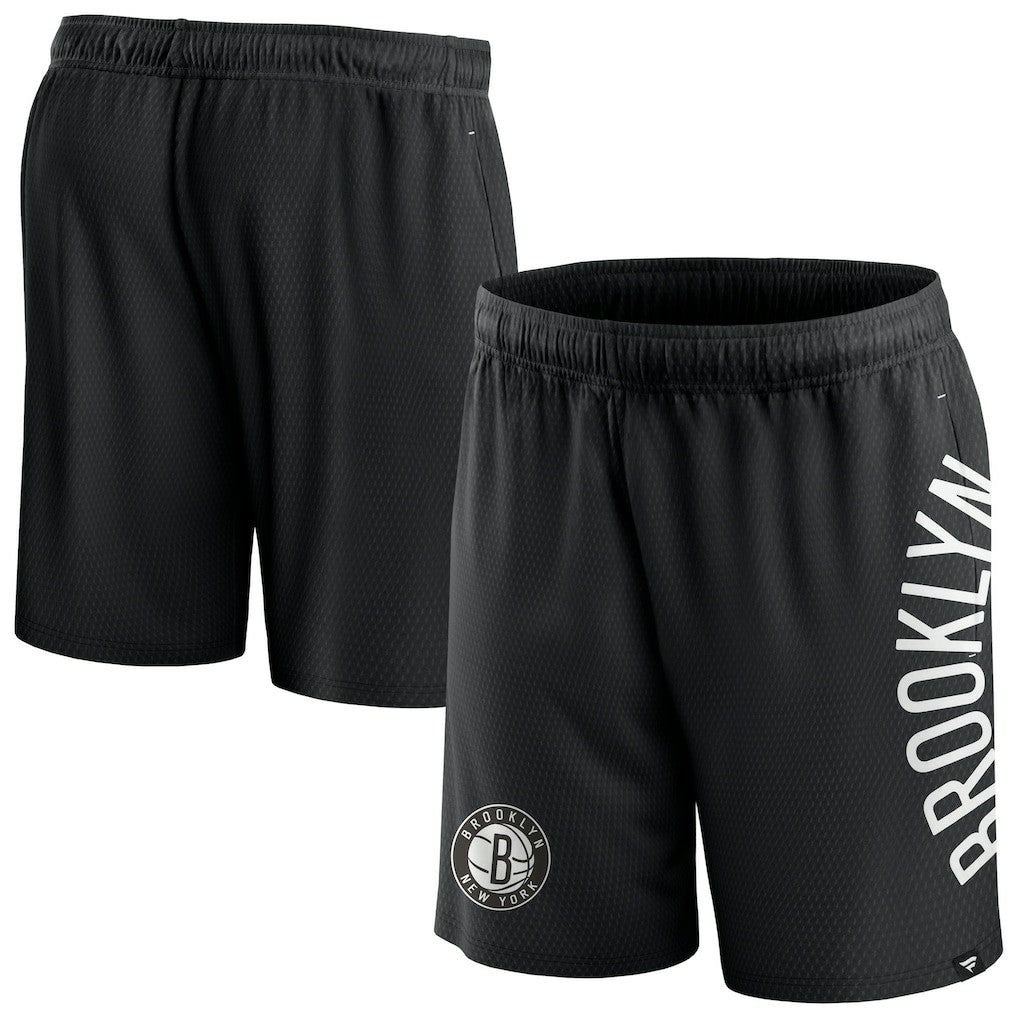 Black Brooklyn Nets Post Up Mesh Shorts | NBA