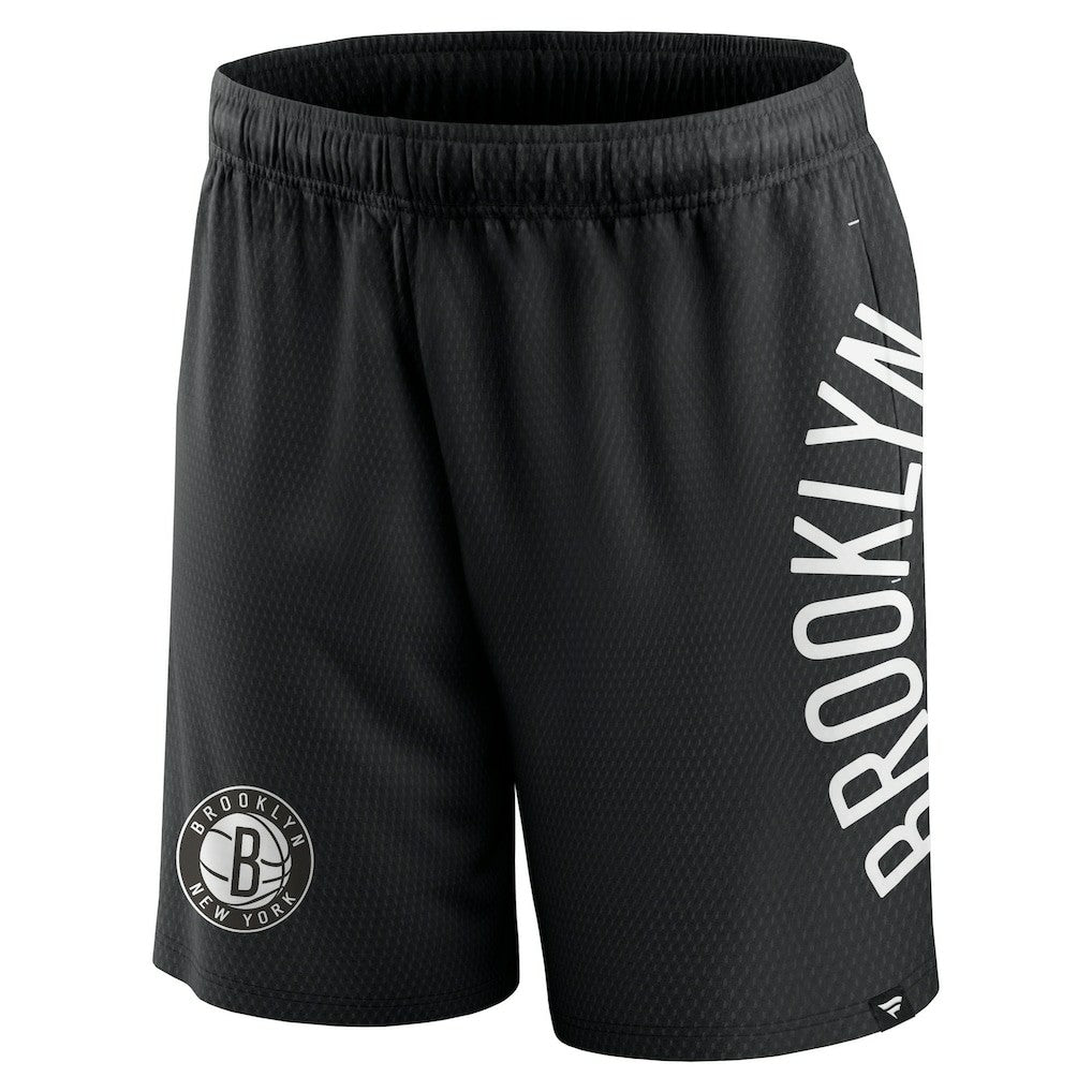 Black Brooklyn Nets Post Up Mesh Shorts | NBA