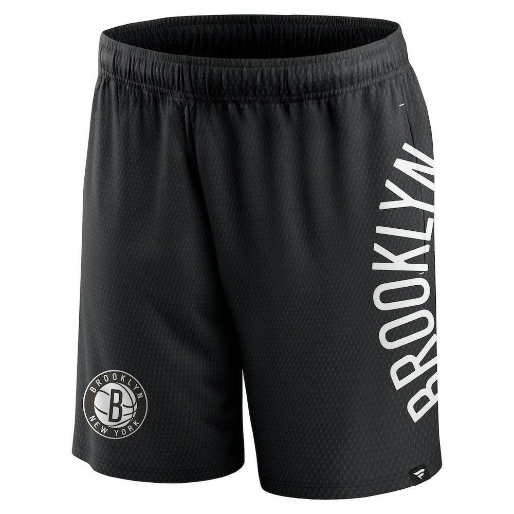 Black Brooklyn Nets Post Up Mesh Shorts | NBA