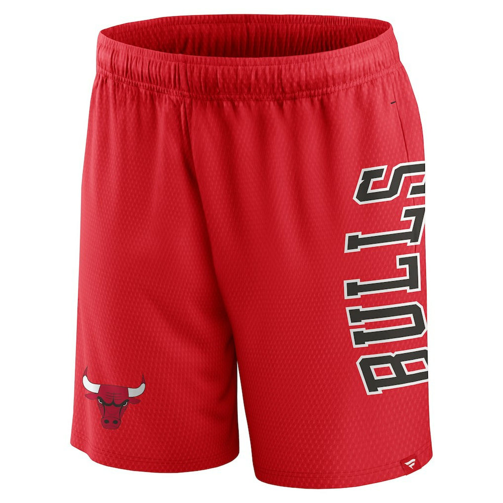 Red Chicago Bulls Post Up Mesh Shorts | NBA