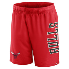 Red Chicago Bulls Post Up Mesh Shorts | NBA