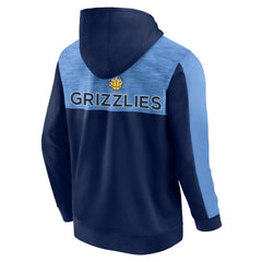 Navy Memphis Grizzlies Rainbow Shot Full-Zip Hoodie | NBA
