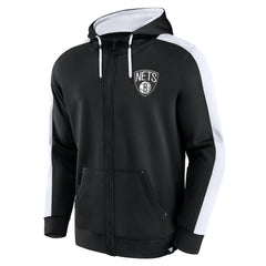 Black Brooklyn Nets Rainbow Shot Full-Zip Hoodie | NBA