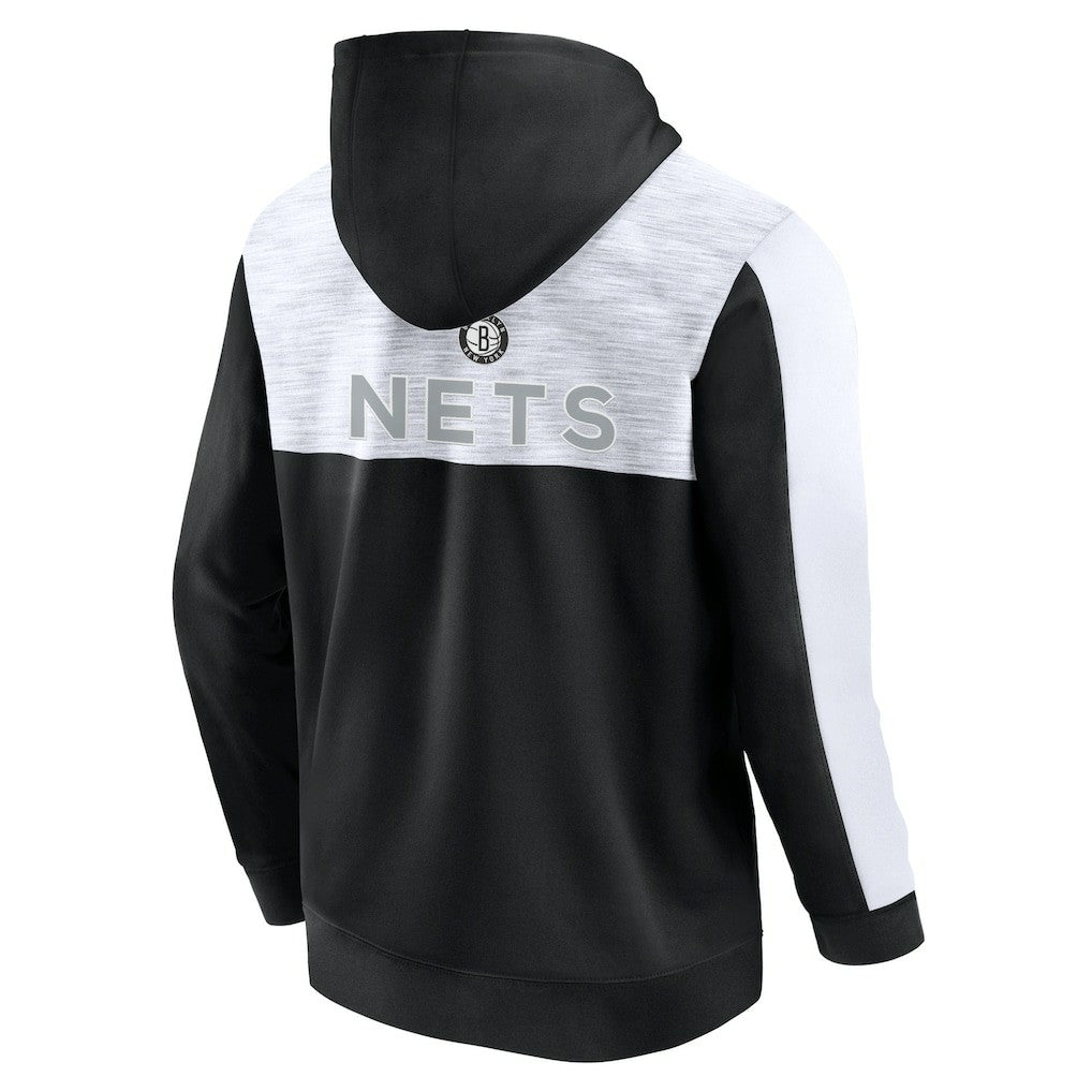 Black Brooklyn Nets Rainbow Shot Full-Zip Hoodie | NBA