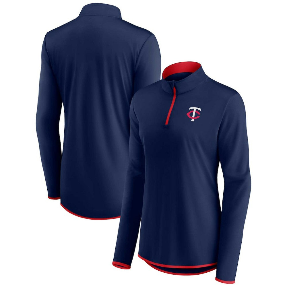 Minnesota Twins Fanatics Women's Corner Quarter-Zip Top - MLB Tops