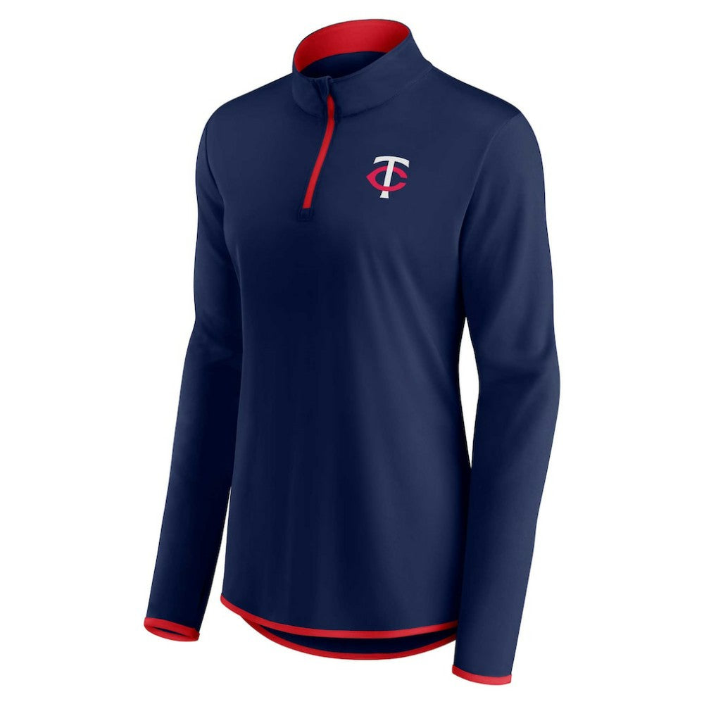 Minnesota Twins Fanatics Women's Corner Quarter-Zip Top - MLB Tops