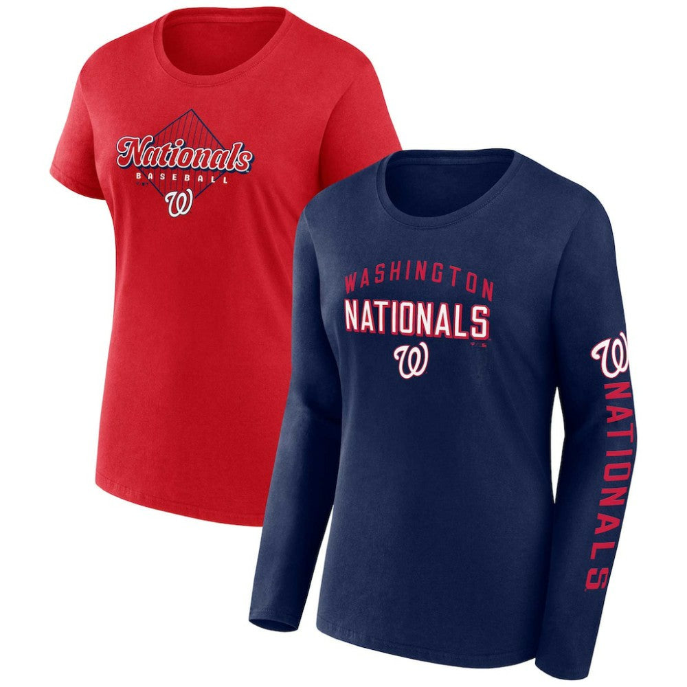 Washington Nationals Fanatics Women's T-Shirt Combo Pack - MLB T-shirts