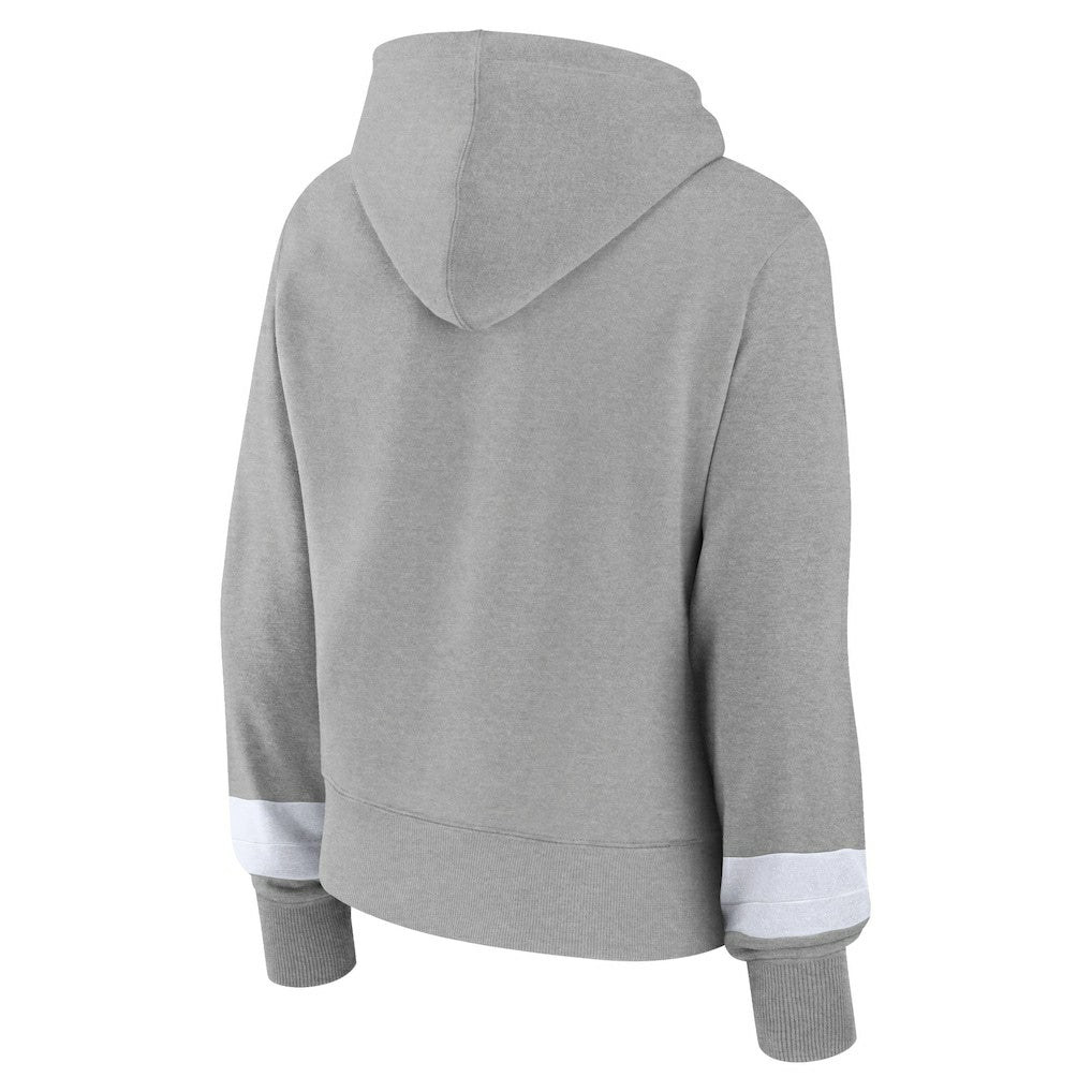 Heather Gray Brooklyn Nets Women's Halftime Pullover Hoodie | NBA