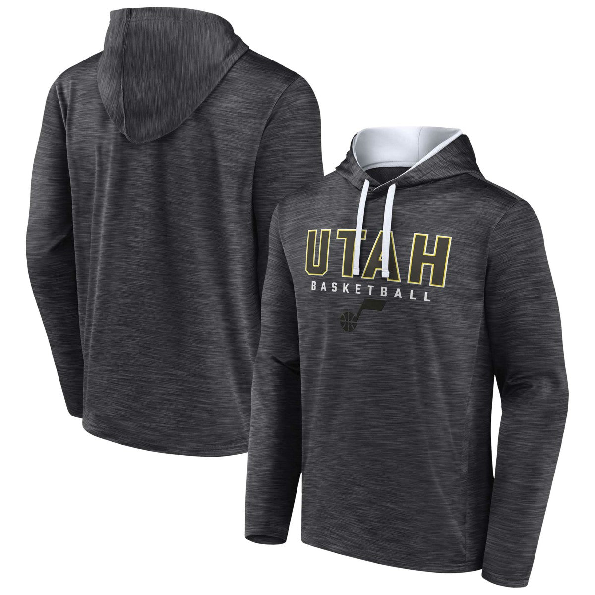 Heather Charcoal Utah Jazz Fast Break Pullover Hoodie | NBA