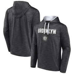 Heather Charcoal Brooklyn Nets Fast Break Pullover Hoodie | NBA