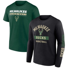 Hunter Green/Black Milwaukee Bucks Two-Pack Just Net Combo Set | NBA