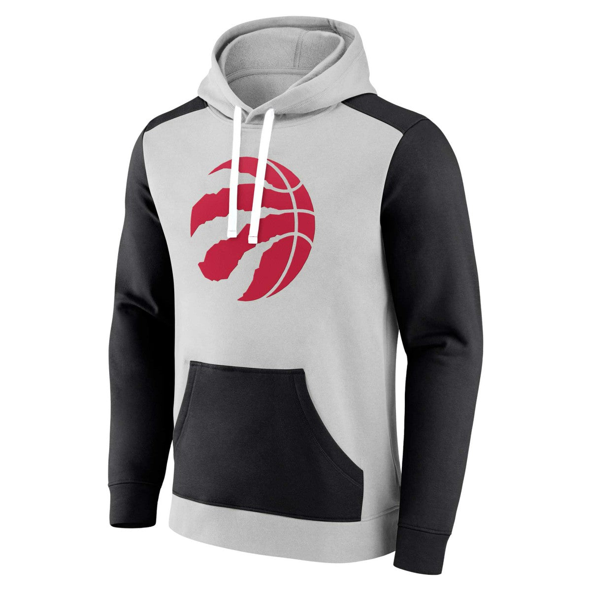 Gray/Black Toronto Raptors Arctic Colorblock Pullover Hoodie | NBA