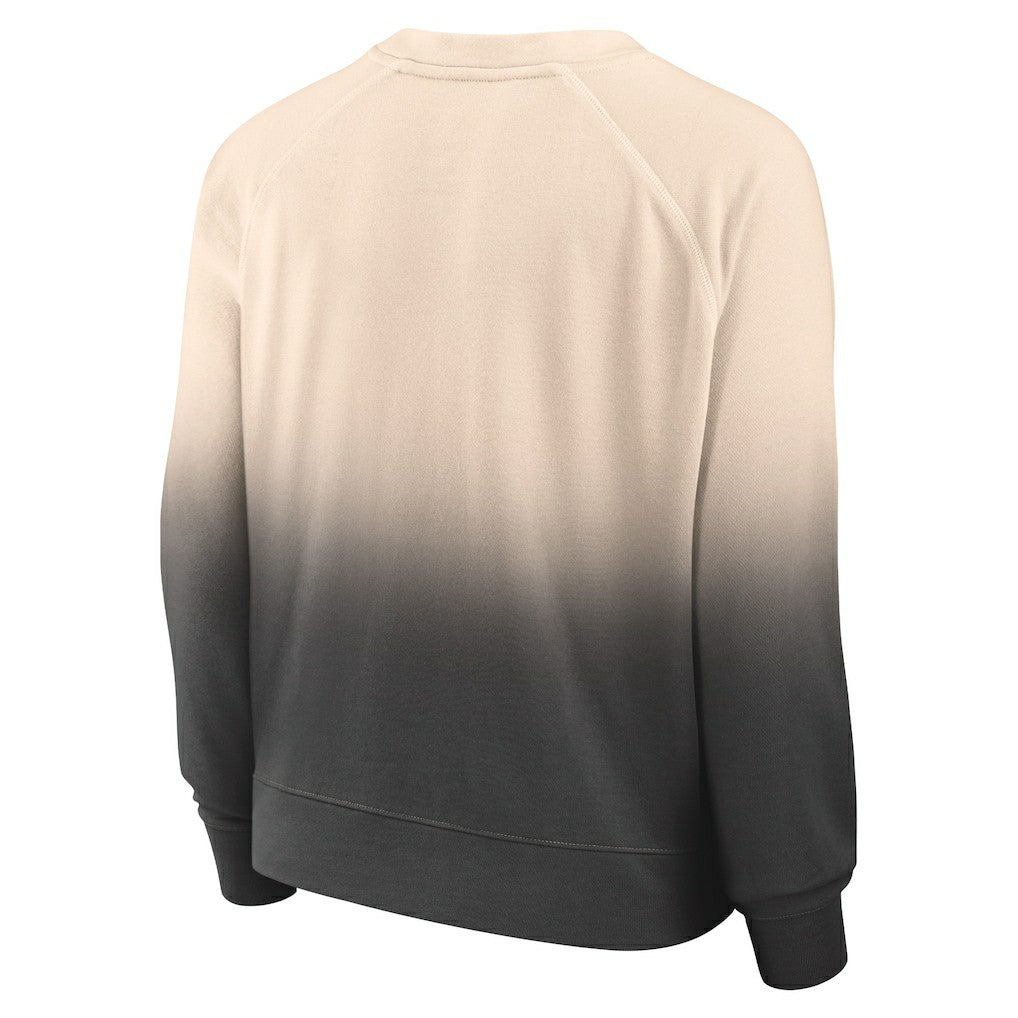 Tan/Black Chicago Bulls Women's Lounge Arch Raglan Pullover Sweatshirt | NBA