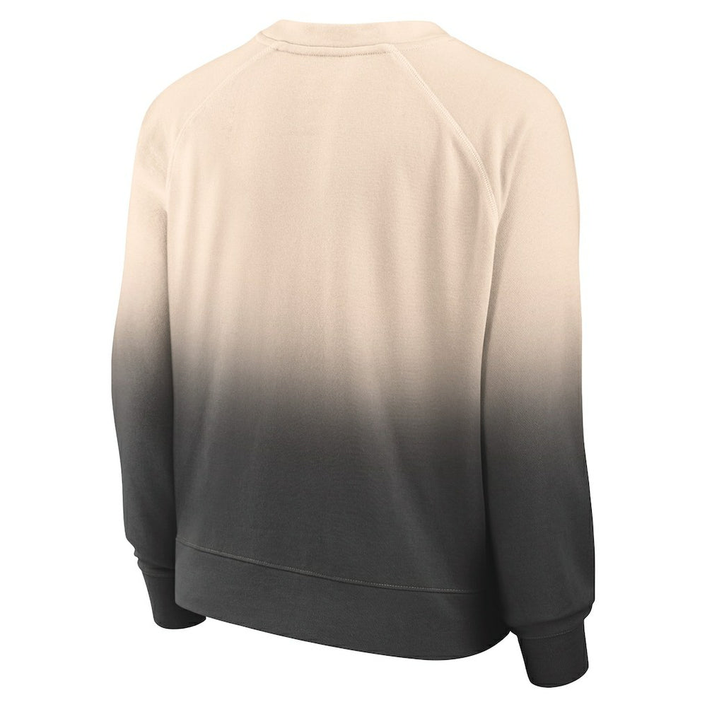 Tan/Black Chicago Bulls Women's Lounge Arch Raglan Pullover Sweatshirt | NBA