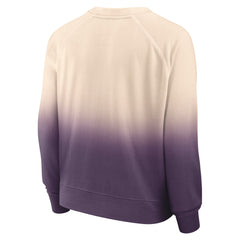 Tan/Purple Los Angeles Lakers Women's Lounge Arch Raglan Pullover Sweatshirt | NBA