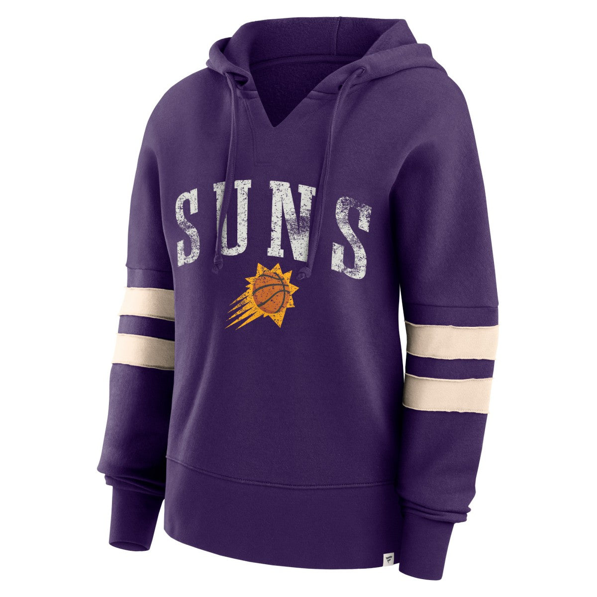 Purple Phoenix Suns Women's Bold Move Dolman V-Neck High Hip Hoodie | NBA