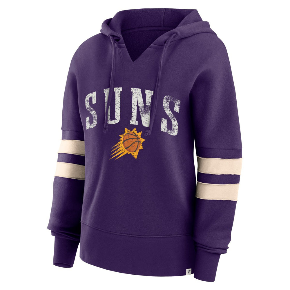 Purple Phoenix Suns Women's Bold Move Dolman V-Neck High Hip Hoodie | NBA