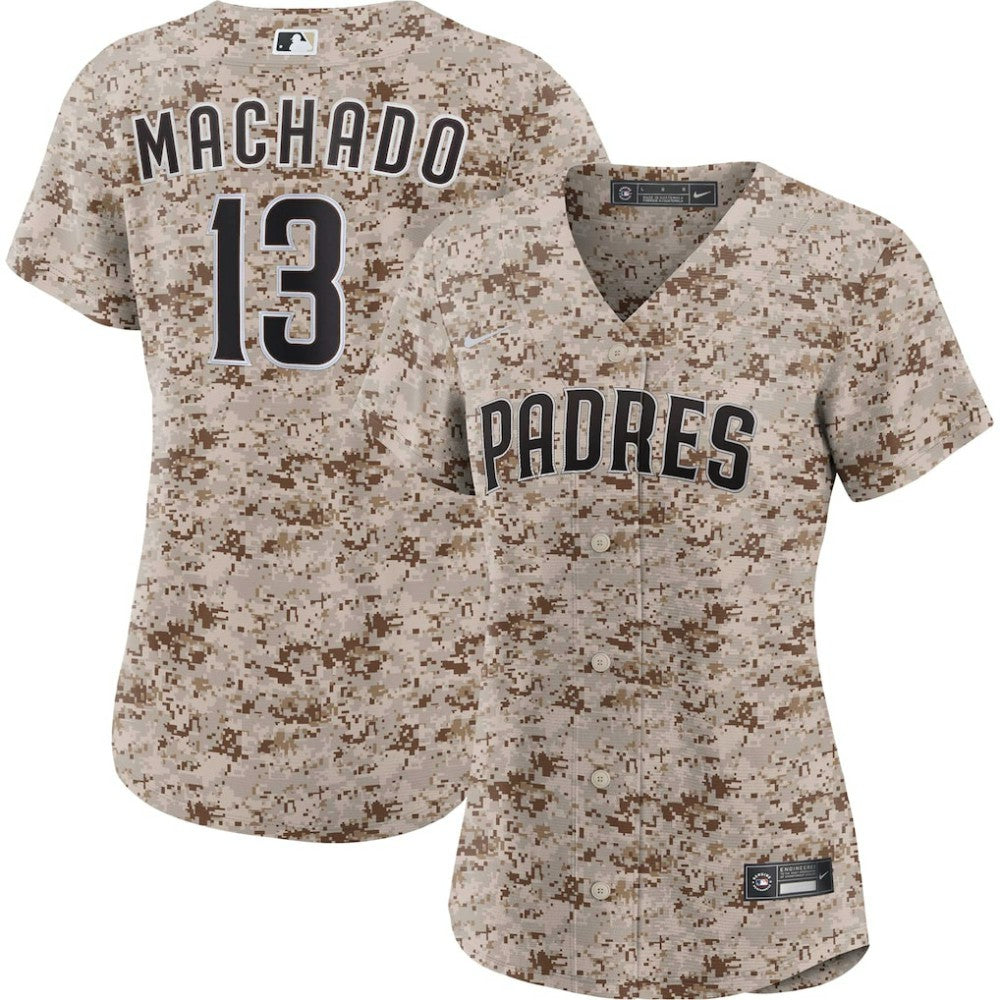 Manny Machado San Diego Padres Nike Women's USMC Alternate Replica Player Jersey - MLB Jerseys